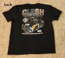 2022 NASCAR CLASH AT THE COLISEUM Los Angeles Memorial Coliseum Black T-Shirt XL