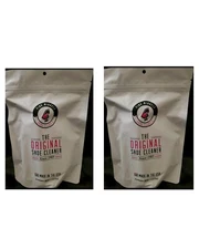 2 PACKS Pink Miracle 8 oz Shoe Cleaner Kit Brush Sneaker Fabric & Sole Cleaning