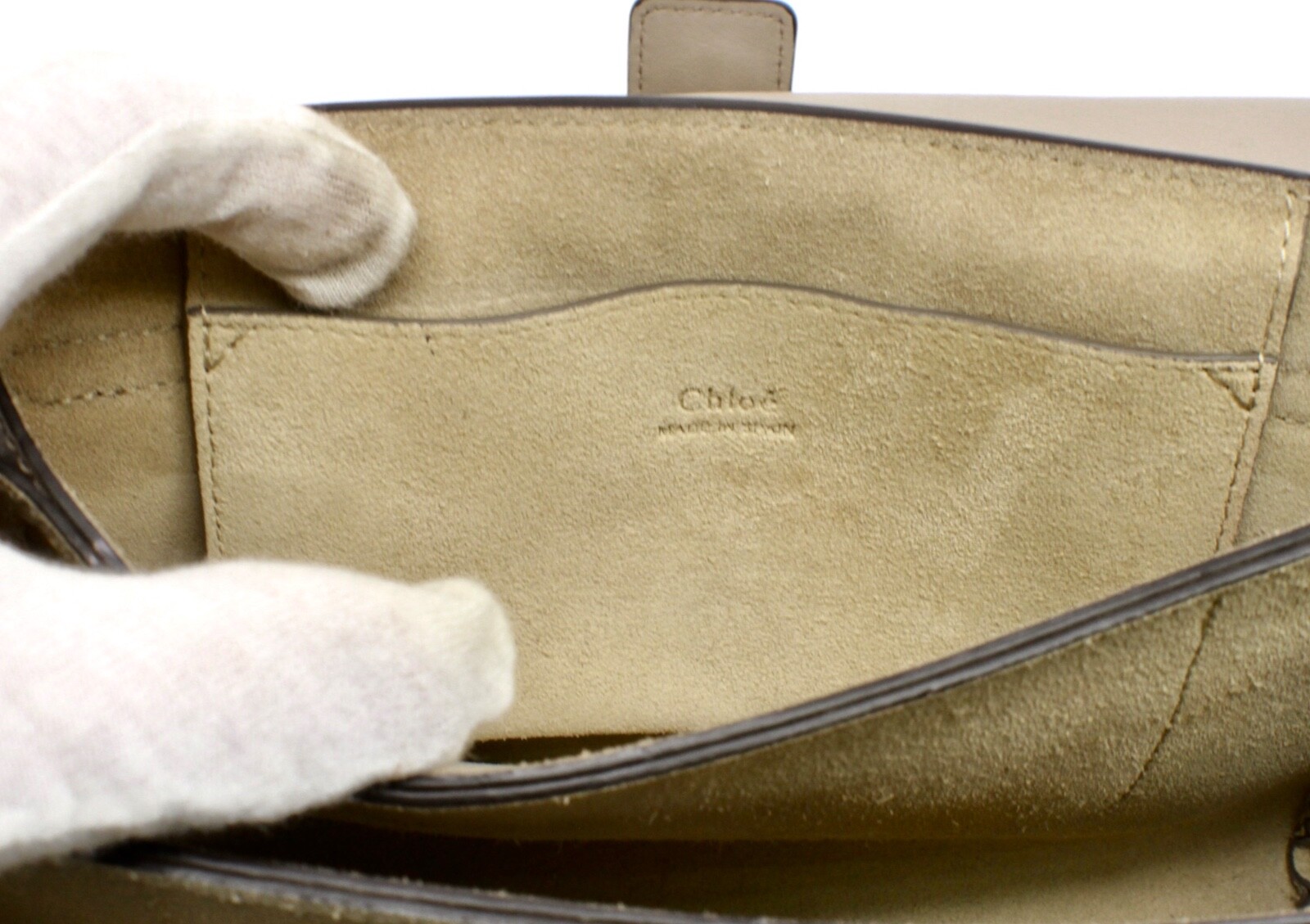 Chloe Faye Motty Grey Medium Shoulder Bag Women image 7