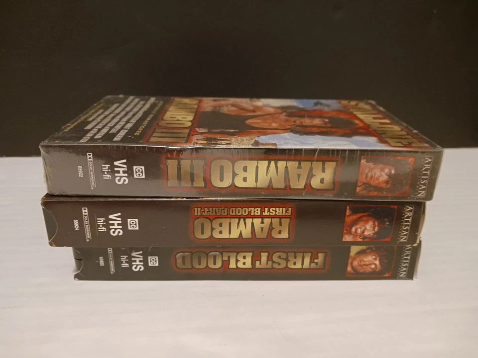Rambo Trilogy VHS Digitally Remastered First Blood/First Blood Part II/Rambo III - Image 4 of 4