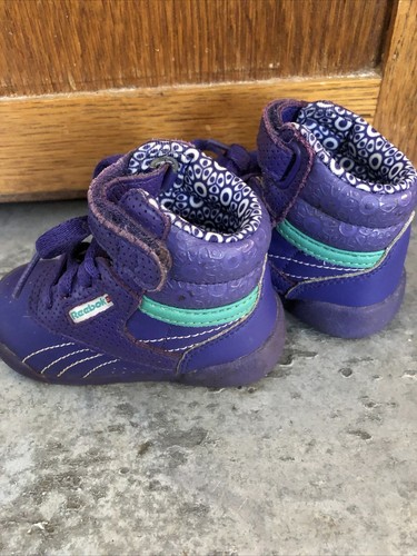 Reebok Classic Purple Infant Size 3 (H) - Picture 4 of 6