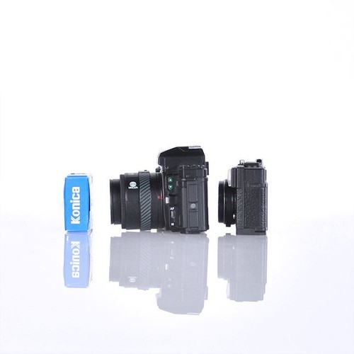 KONICA MINOLTA Miniature Collection Capsule Set di 4 Comp Gacha FedEx Giappone - Foto 10 di 18