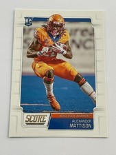 2019 Panini Score Football #423 - Alexander Mattison RC - Boise State