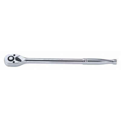Westward 440G13 3/8'' Drive 72 Geared Teeth Pear Head Style Hand Ratchet,