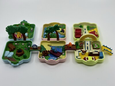 1997 TOMY Chibi Sets Viridian Forest-Seafoam Island-Pokemon Center