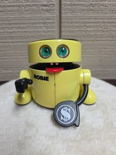 Vin. Radio Shack ROBIE The Robotic Banker Robot Coin Bank Missing Back Cover