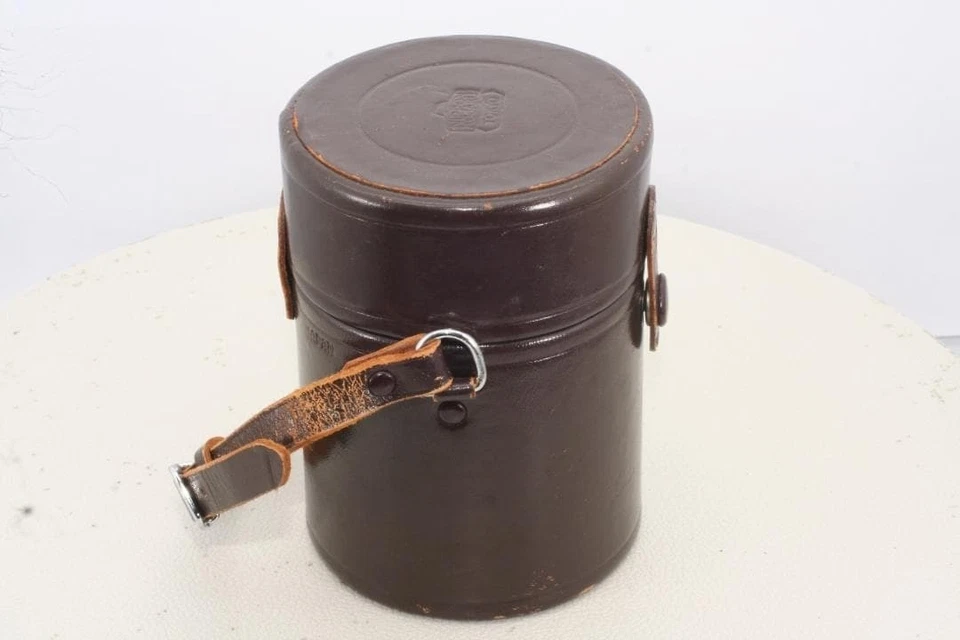 [Vintage] Nippon Kogaku Nikon Lens Case w/ Fuji Logo Brown Leather From JAPAN - Image 3 of 4