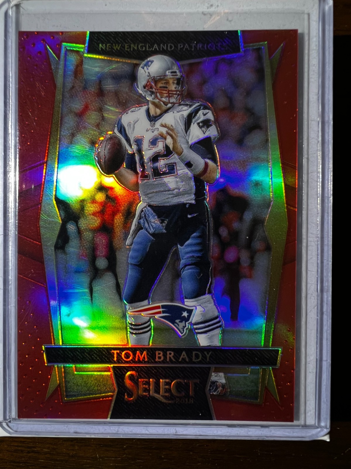 Tom Brady 2016 Panini Select - Concourse #13 Red Prizm /99