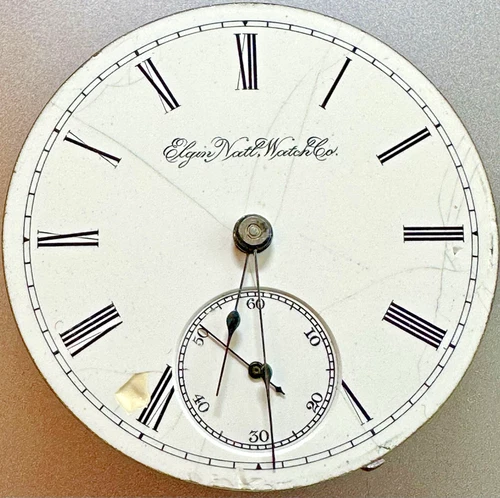 * 1894  18S ELGIN Gr. 82 M. 3  15J BW Raymond  POCKET WATCH Movement Repair  L8