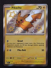 Pokemon Pikachu 131/091 SV Paldean Fates Shiny Rare Holo on eBay