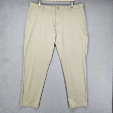 Rhone Commuter Pants Mens 40x29 Beige Slim Straight Tech Performance Golf 100532