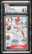 2022 Series 1 1987 Topps Baseball Black 61/199 Reid Detmers CSG 8.5 Auto 0l51