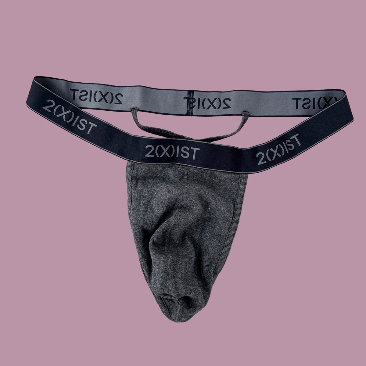 2 (X)ist 2xist Perizoma Uomo Blu Scuro Cotone Schiena A Y - Foto 12