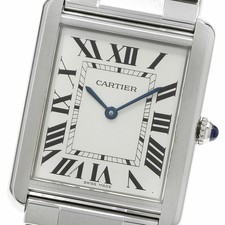 Cartier W5200014 Tank Solo LM quartz men s good condition with warranty 943421 U