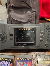 Atari Lynx 1 PAG-0201 Handheld Console - System Only For Repair No Power 3 Games