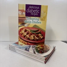 Lot Of 6 Delicious Diabetic Recipes Books Tempting Main Dishes Savory Soups….