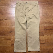 Vintage Levis Pants Men 36x28 Brown Big E Sta-Prest 60s Classic Retro Flared VTG