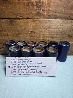 10 Edison Blue Amberol Cylinders Little Ford 2556 3751 2832 3677 3789 2238 2513