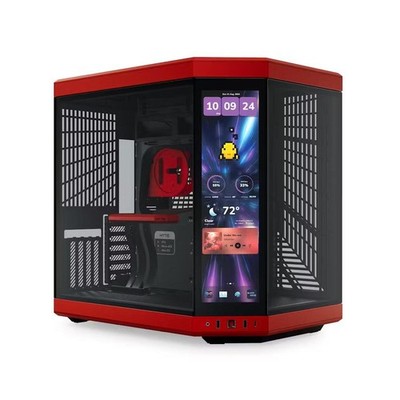 Hyte Y70 Touch Infinite Mid Tower Gehäuse Black Cherry E-Atx/Atx/M-Atx/M-Itx
