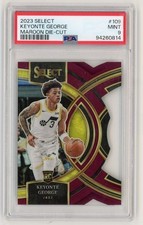 Keyonte George RC 2023-24 Panini Select #109 Maroon Die-Cut Prizm /175 PSA 9