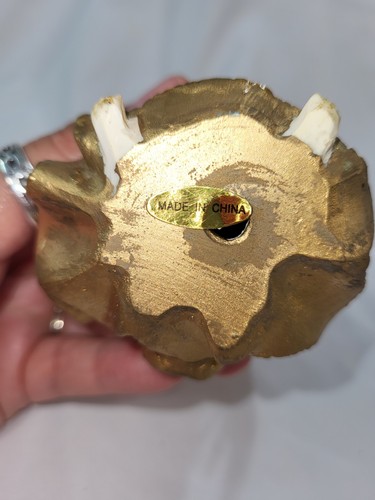 De colección Nuevo con Etiquetas Adorno de Ángel de Navidad 2005 Resina con Alas de Metal 5" H - Imagen 7 de 7