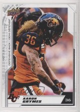 2020 Upper Deck CFL Blank Back Aaron Grymes #9 b8c