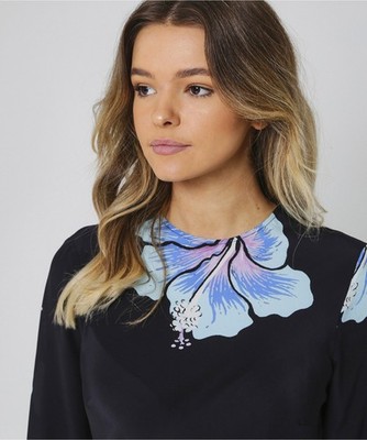 NEW Rixo London Amanda Flower SILK Dress SIZE: XL