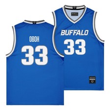 Buffalo Men's Basketball Blue Jersey - Tim Oboh