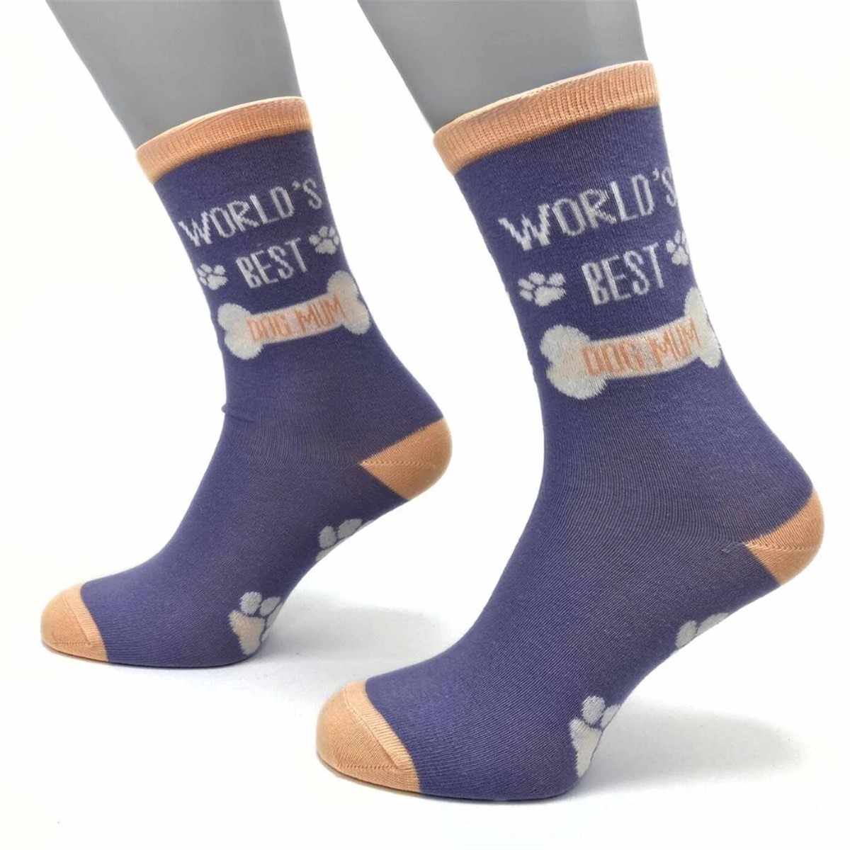 Worlds Best Dog Mum Socks - Size 4 - 8, Socks, Dogs, Gift