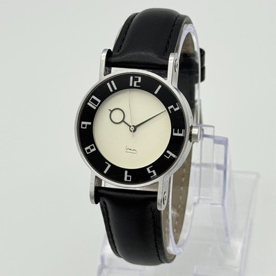 Michael Graves Design by PROJECTS Watch Unisex Silver Tone Leather, 33mm, Runs