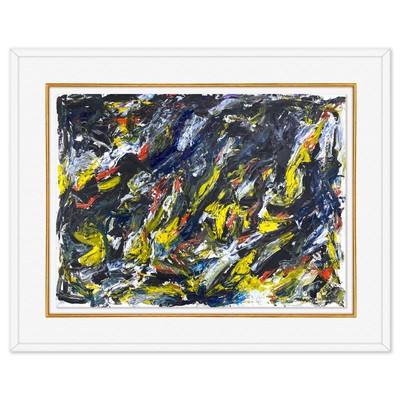 Yuroz Framed Original Painting (31'' x 39'') Hand Signed