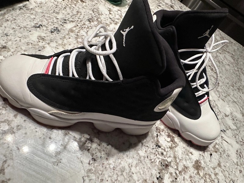 Jordan 13 Retro White Pink Black Size 5.5 Youth Wore Once