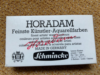 SCHMINCKE HORADAM® Aquarell Leerkasten für 12 halbe oder 6 ganze Näpfchen