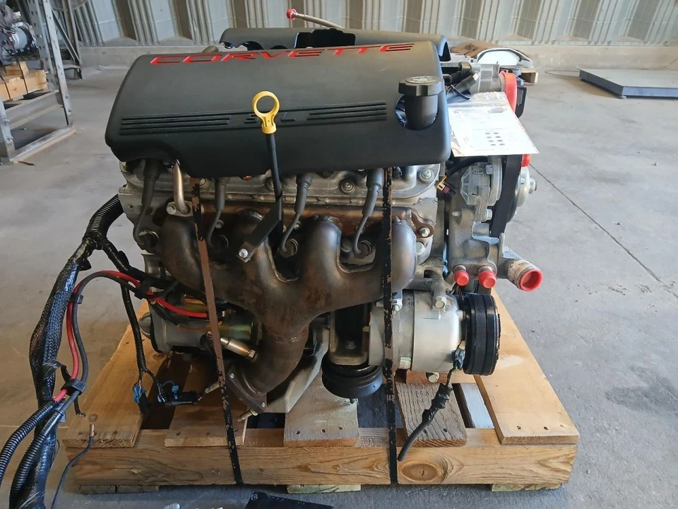 97-04 CORVETTE 5.7L ENGINE CHANGE OVER, INCL ALT, STR HARNESS, ECU ETC, **57K**  Foto 3 de 4