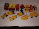 Vintage Lesney Matchbox Wheels Construction Lot (14pcs) Dump Trucks,Earth Movers