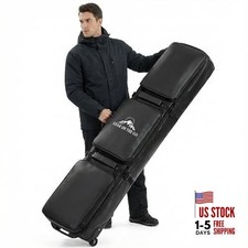 Ski Bag with Wheels, Extendable Snowboard Bag, 69-73"H x 12.6"W x 7"D