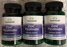 180 Cap Swanson Zinc Picolinate Body Preferred Form 22 mg Immune Prostate Health