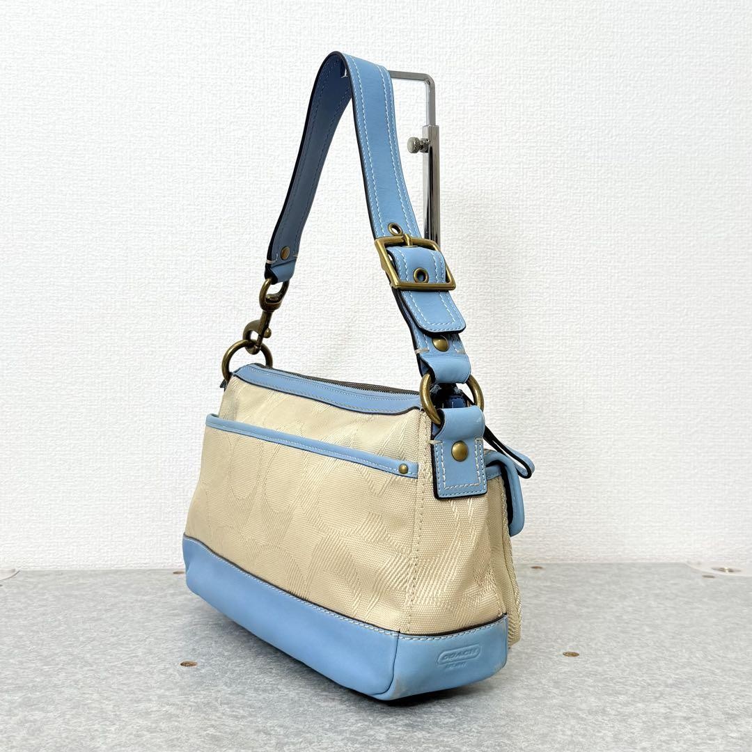Rare Coach Legacy Signature Leather Turnlock Shoulder Bag