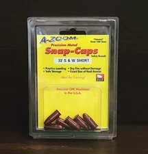 Pachmayr A-Zoom Metal Snap Caps 32 S&W SHORT 6 Pack 16160