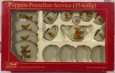 1988 Steiff 15-Piece Child Tea Set Made in Germany Teddy Bears Puppen-Porzellan