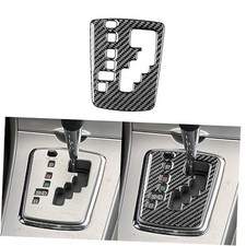 Real Premium Carbon Fiber Car Center Console Gear Shifter Gear Shift Panel