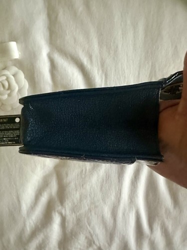 Rare Dark Navy Patent Chanel Wallet on A Chain - Picture 9 of 20