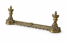 Französische Kaminzierde Messing Kaminumrandung Kaminschmuck Ofenzierde 104 cm