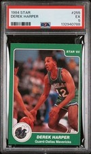 1984 Star Co #255 Derek Harper - PSA 5 EX - Dallas Mavericks