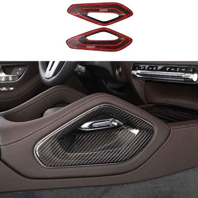 2020-2022 Fit For Benz GLE GLS 2PCS Dry Carbon Fiber Gear Shift Both Side Cover