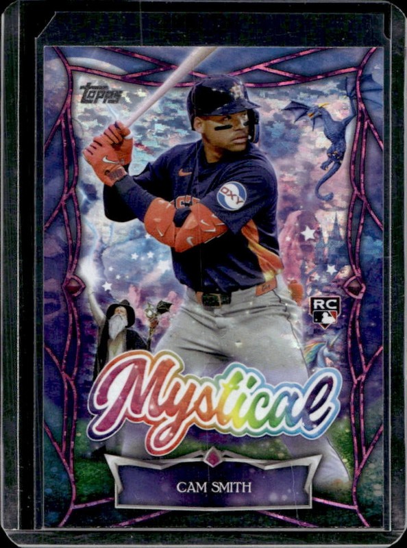 2025 Topps Update Cam Smith Mystical RC Pink Foil Rookie #MYS-15 Astros