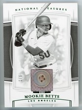2020 Panini National Treasures Mookie Betts Game-Used Patch Relic 1/6 Button