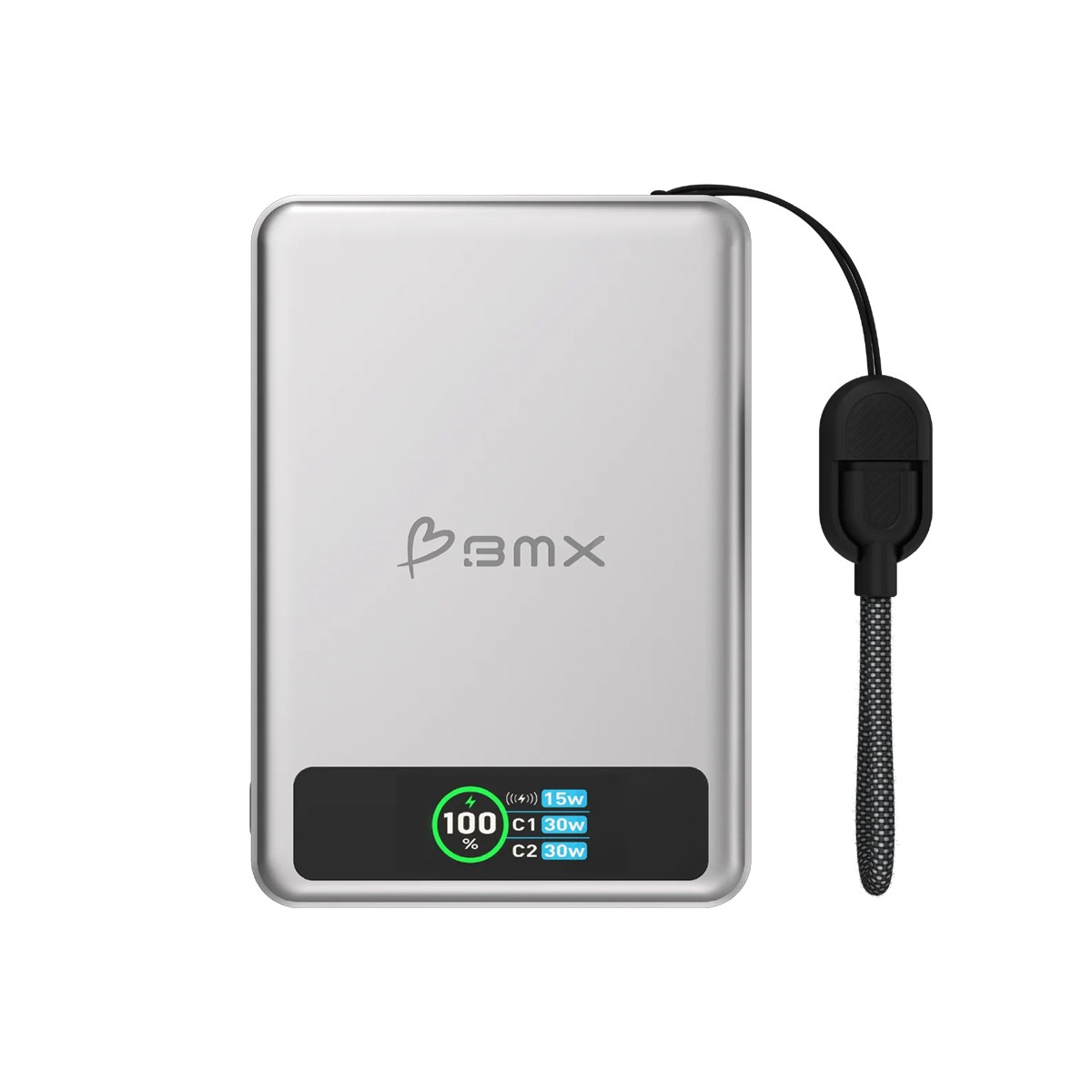 Batterie externe SolidSafe 10000mAh résout les pannes de téléphone avec câble USB-C