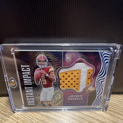 Panini 2024 Illusions Jayden Daniels Commanders Instant Impact II-JDS Blue /99