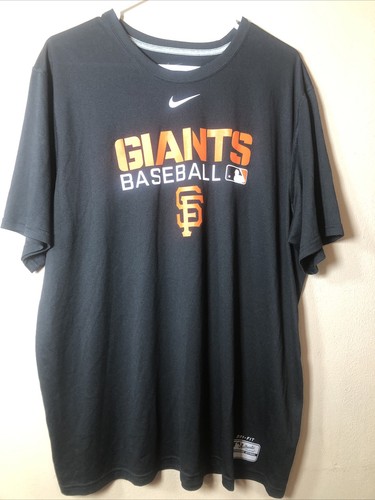 Nike Dri Fit San Francisco Giants Nike Men's T-Shirt Black Size XL Short Sleeve